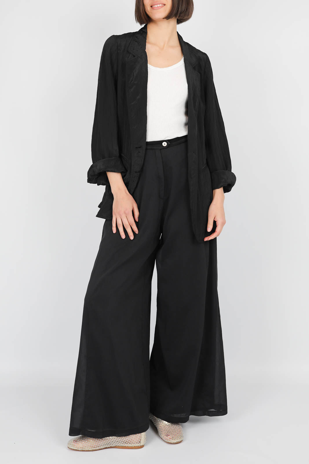 Blazer Oversized in Schwarz