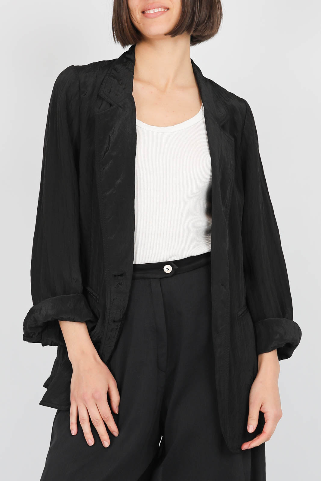 Blazer Oversized in Schwarz
