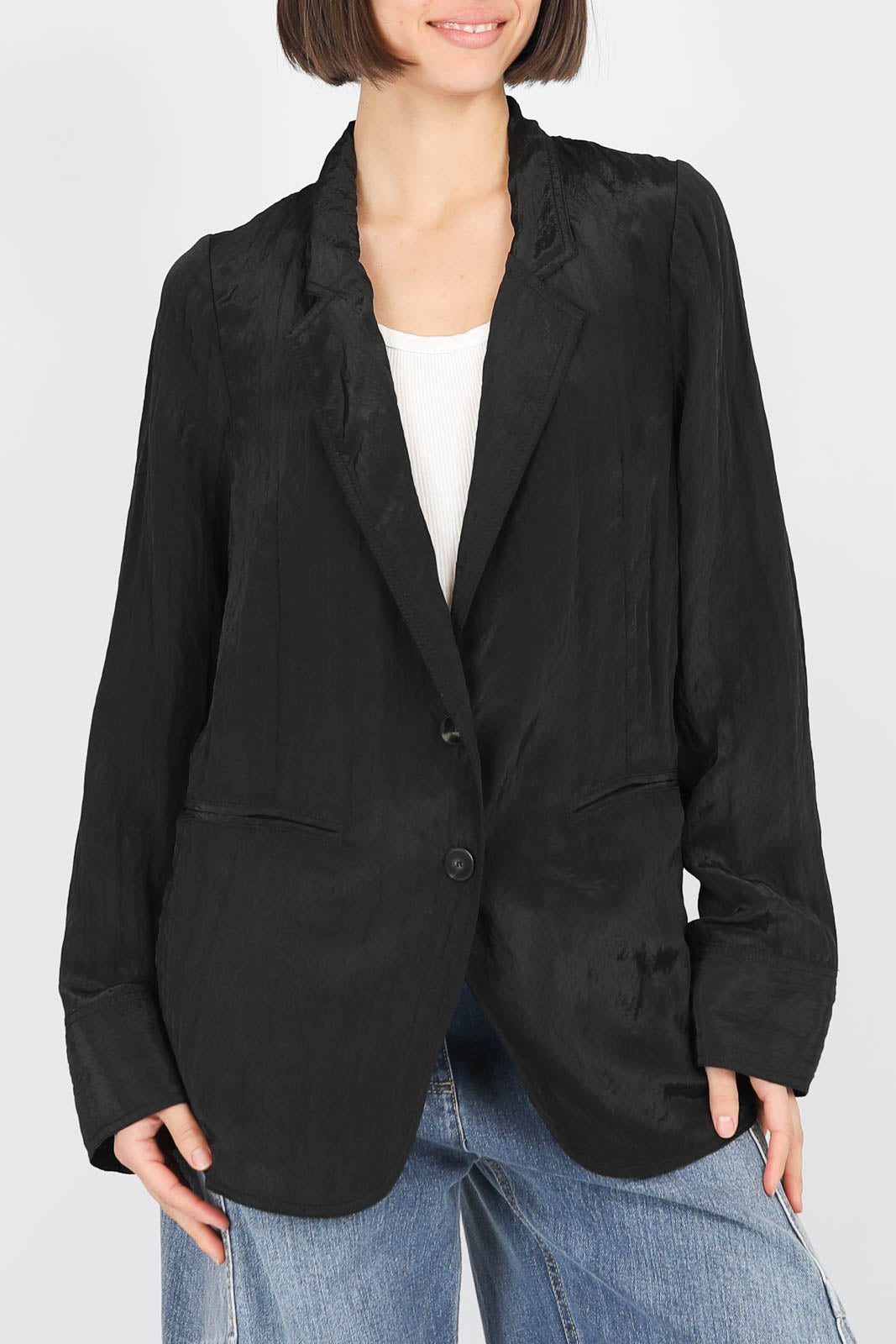 Blazer Oversized in Schwarz