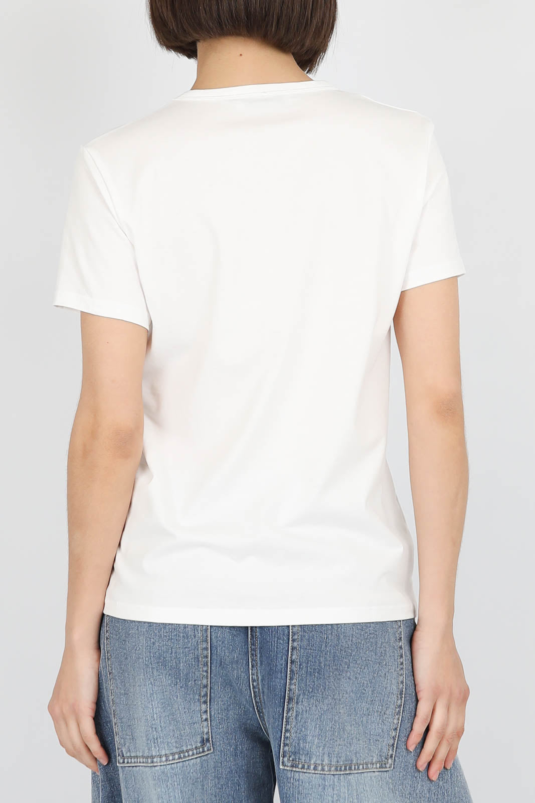 Vestibule Garderobe, T-Shirt Crewneck in Weiss