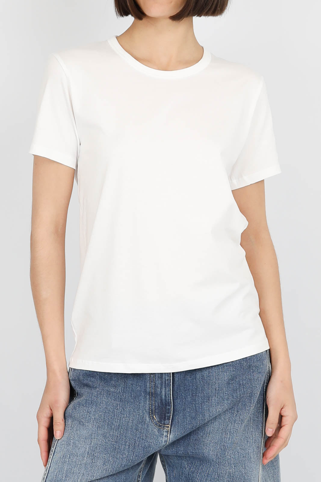 T-Shirt Crewneck in Weiss