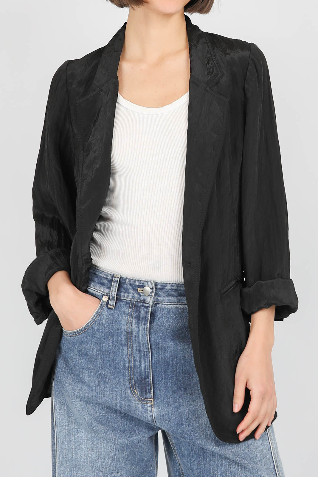 Blazer Oversized in Schwarz