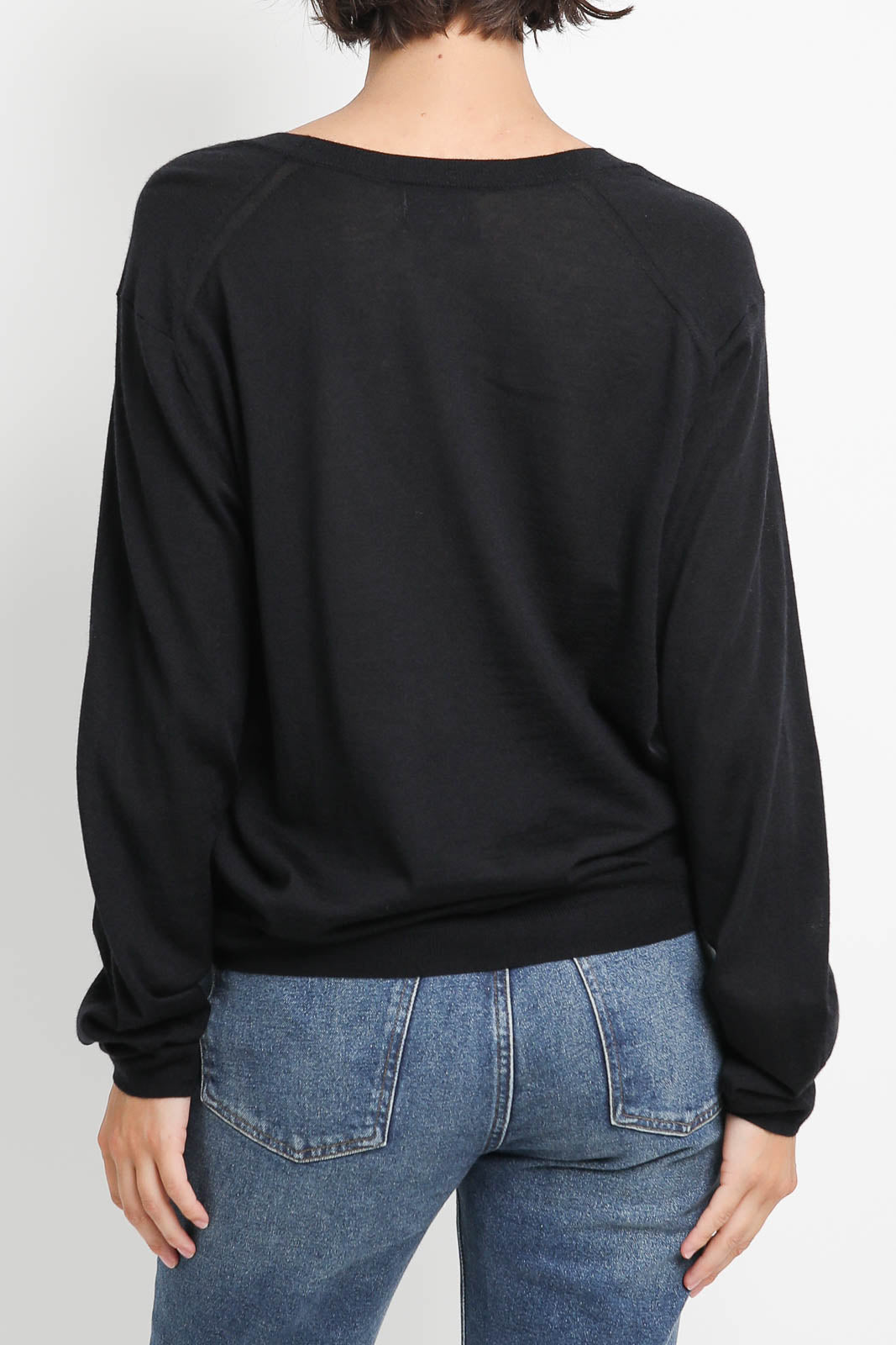 Loulou de Saison Pullover Julio in Schwarz