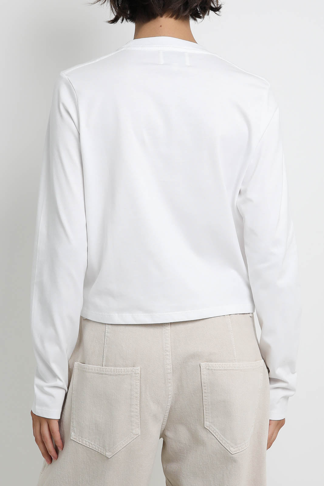 Loulou de Saison Langarm-Shirt Masal in Weiss