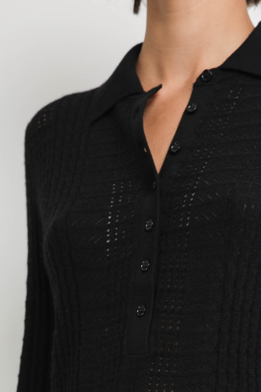 Loulou de Saison Pullover Tiha in Schwarz