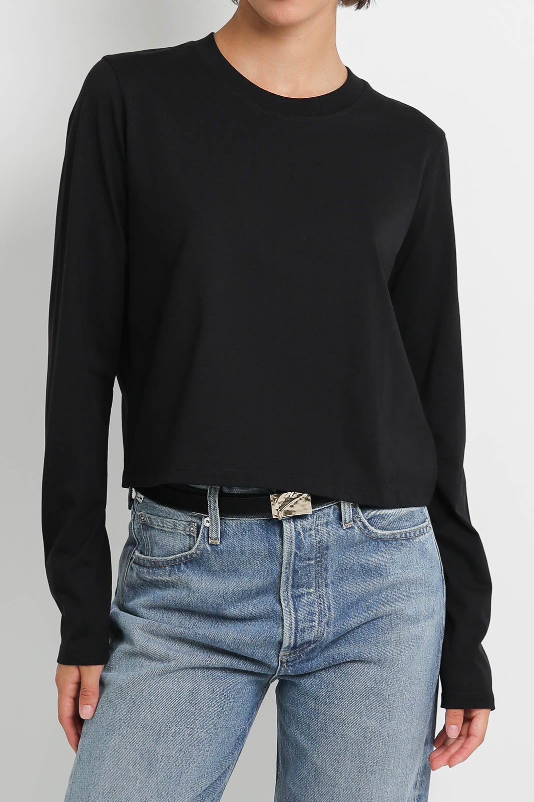Loulou de Saison Langarm-Shirt Masal in Schwarz