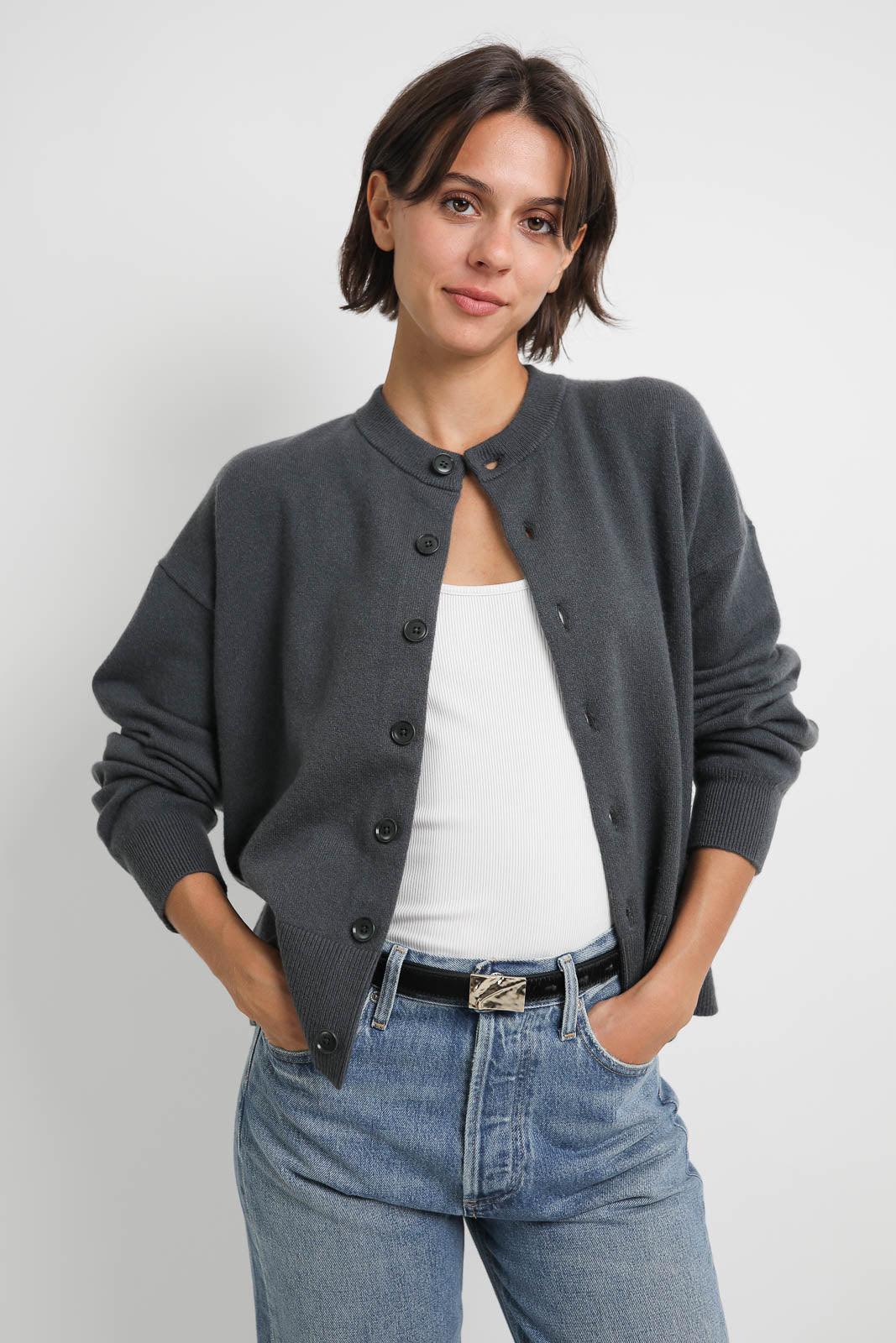 Extreme Cashmere Cardigan Chou in Lake