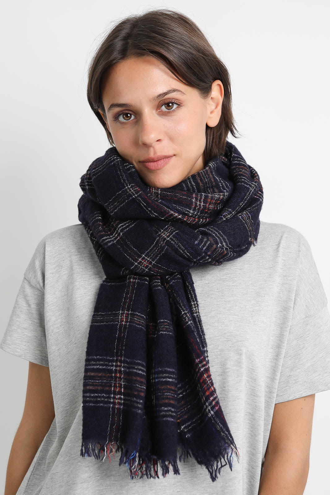 Faliero Sarti Schal Lidixa in Navy