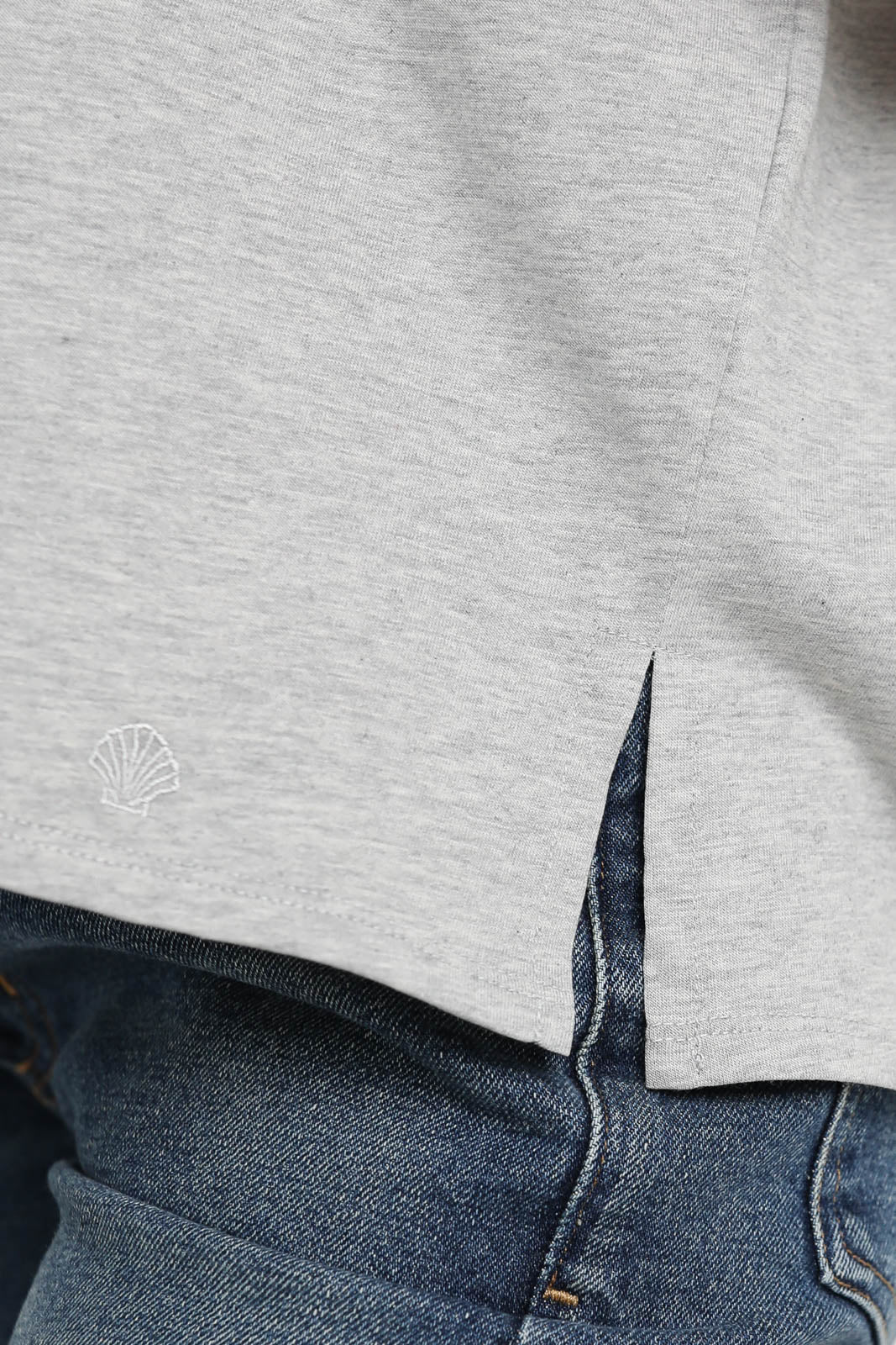 Loulou de Saison T-Shirt Basiluzzo in Grey Melange