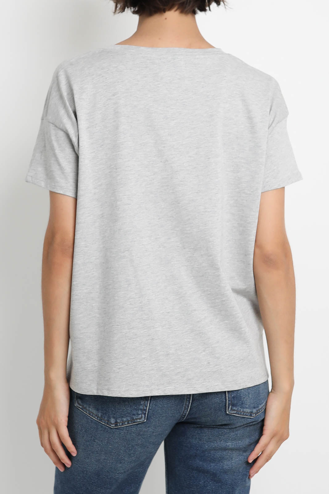Loulou de Saison T-Shirt Basiluzzo in Grey Melange