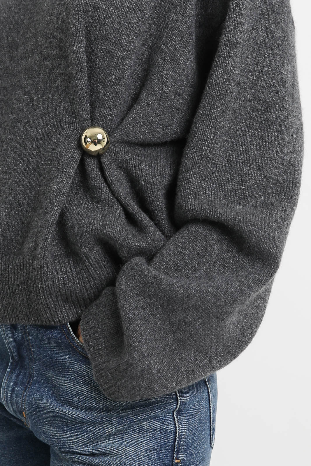 Loulou de Saison Pullover Bill in Anthracite Melange