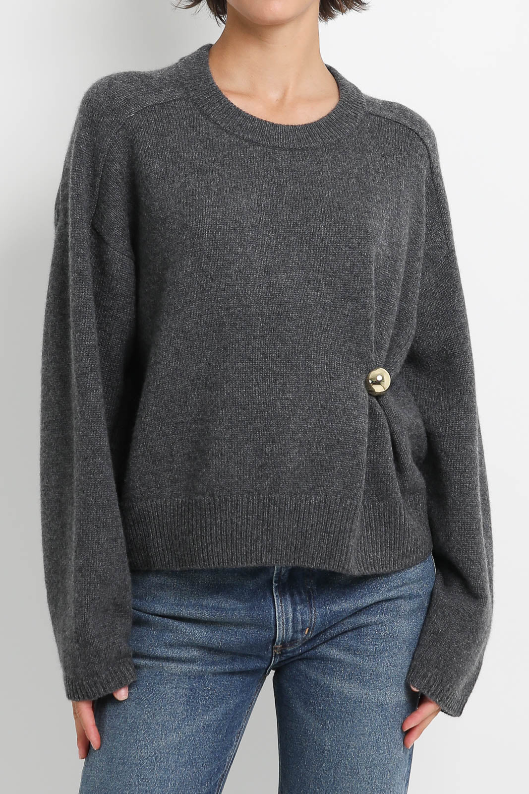 Loulou de Saison Pullover Bill in Anthracite Melange