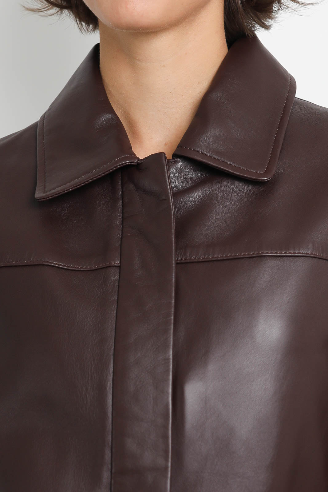 Loulou de Saison Jacke Ascot in Braun