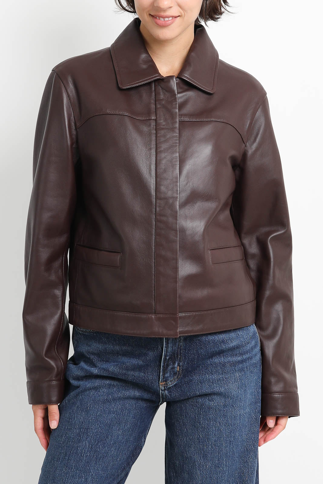 Loulou de Saison Jacke Ascot in Braun