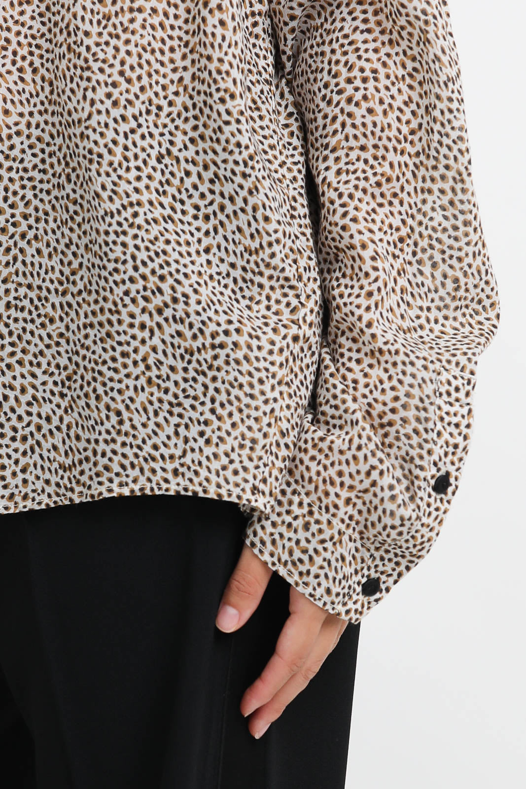 Forte-Forte Bluse Les Petites Pois in Noisette