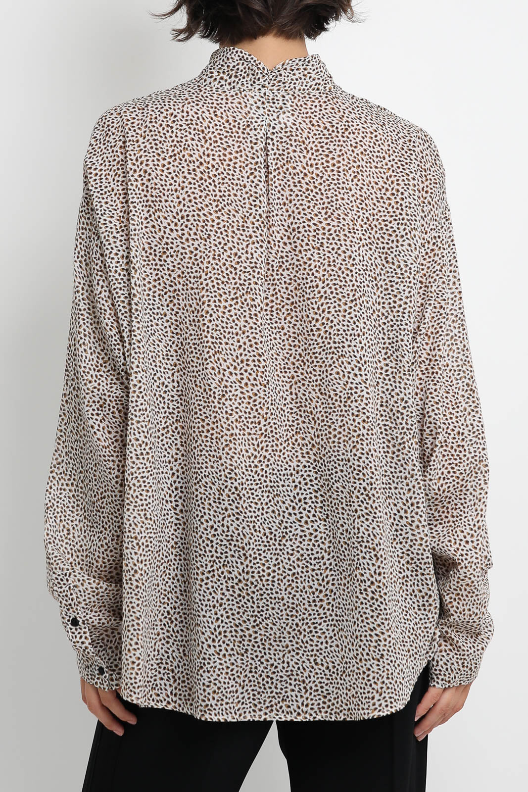 Forte-Forte Bluse Les Petites Pois in Noisette