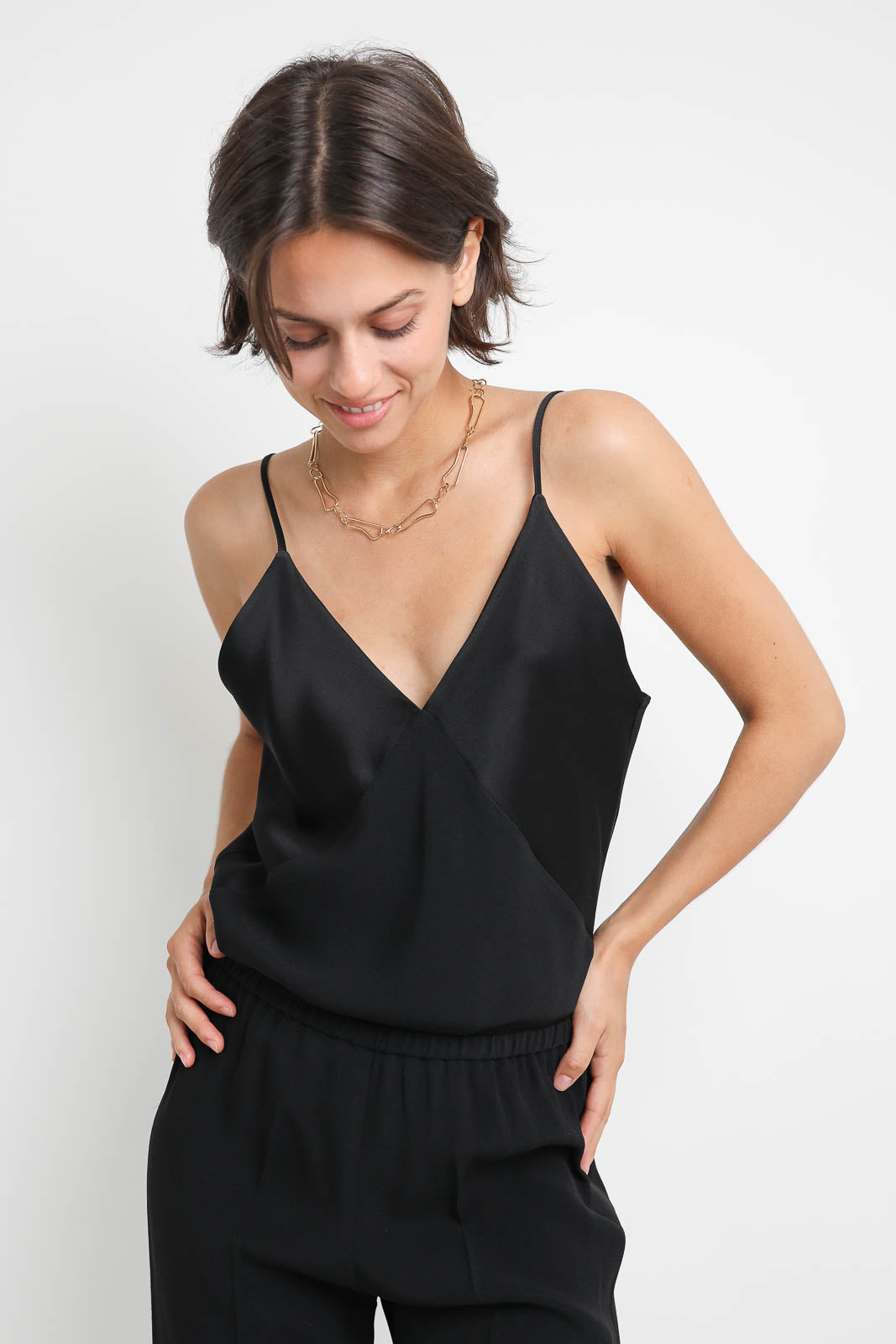 Forte-Forte Top Shiny Anvers in Nero