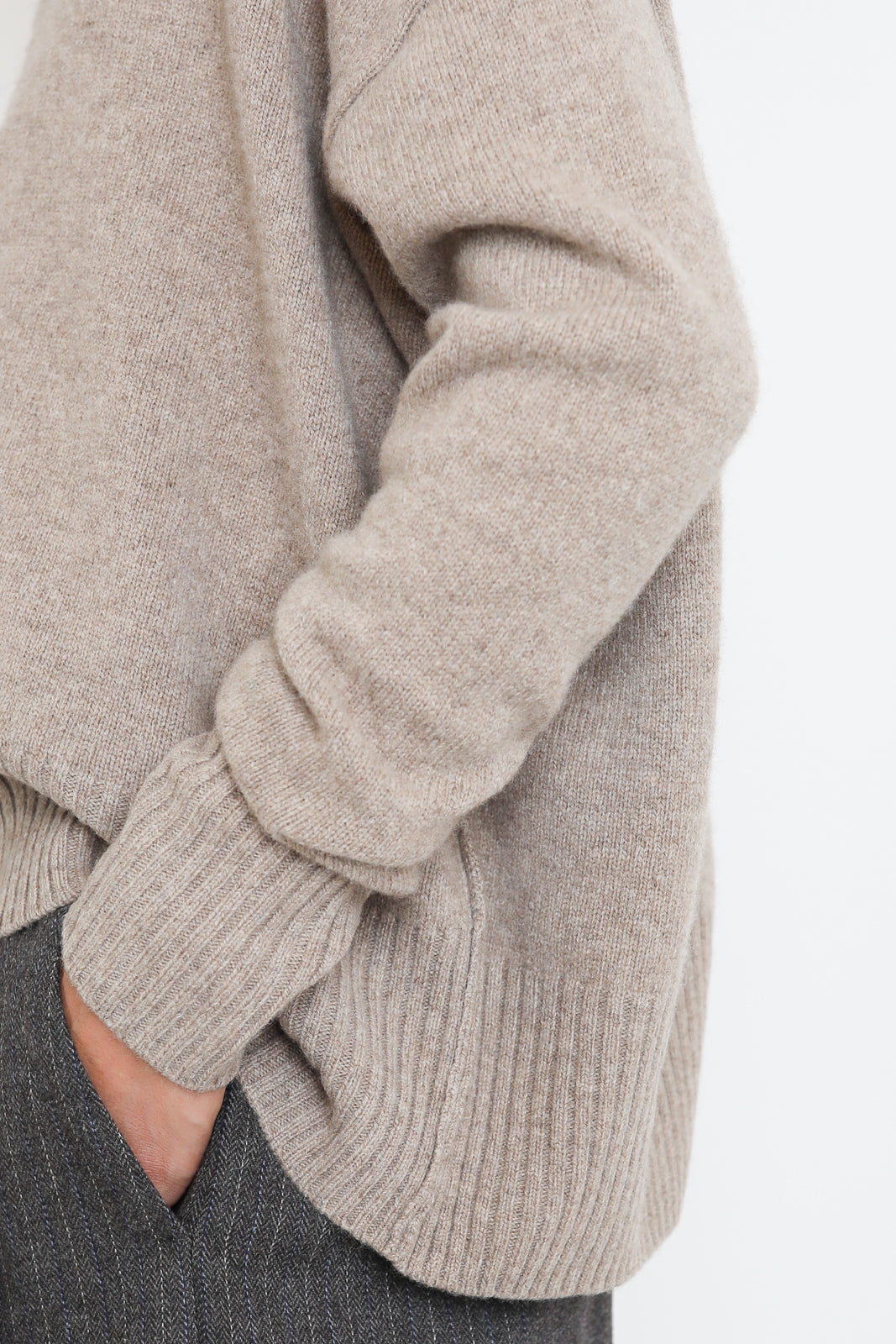 C.T. Plage, Pullover High Neck in Beige