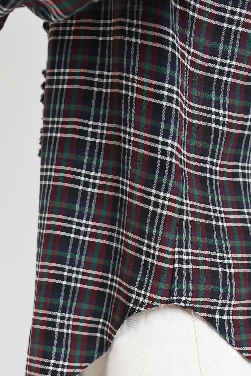Forte-Forte, Bluse Tartan in Light Royal