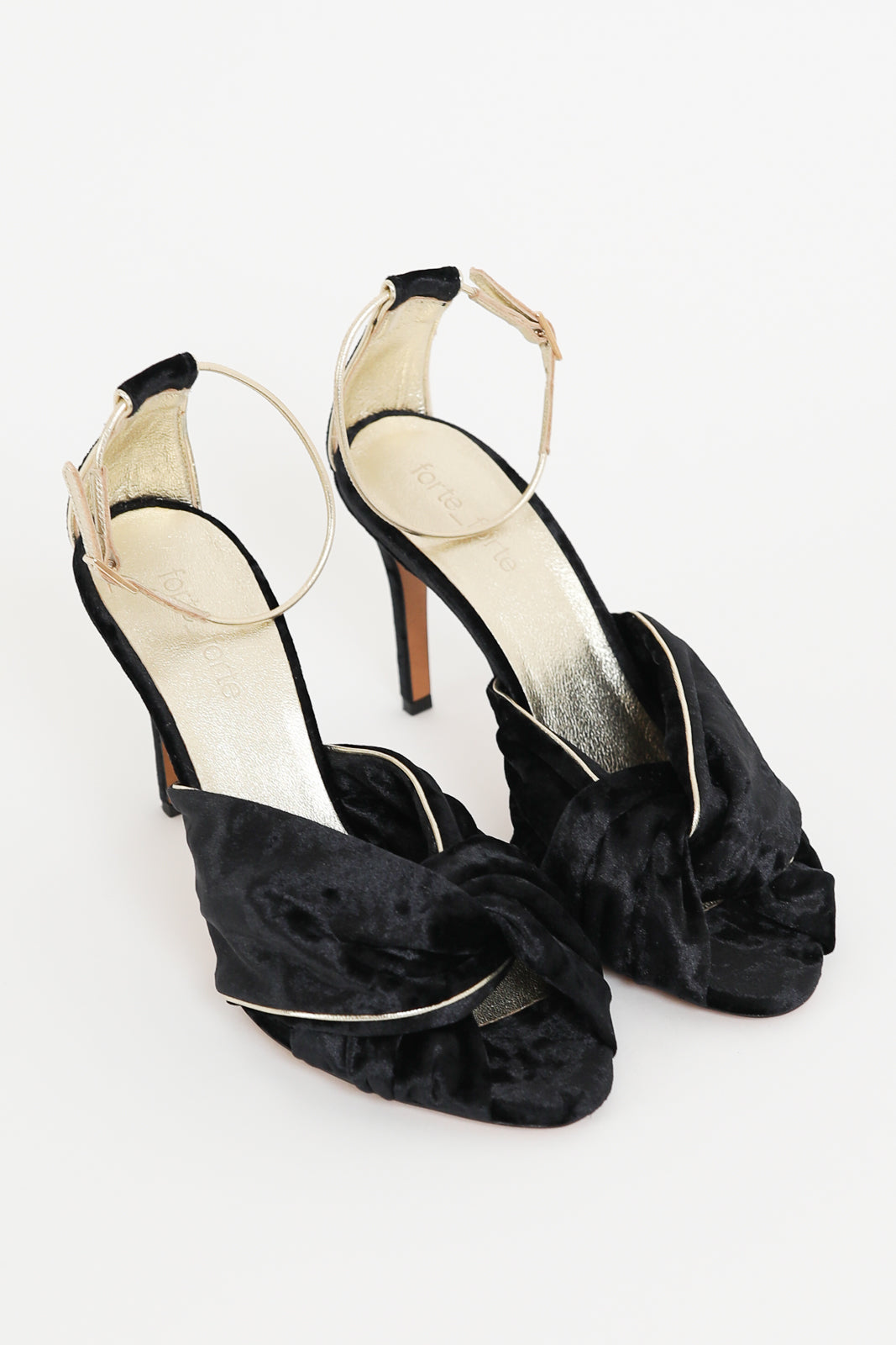 Forte-Forte, Sandalen mit Absatz in Nero