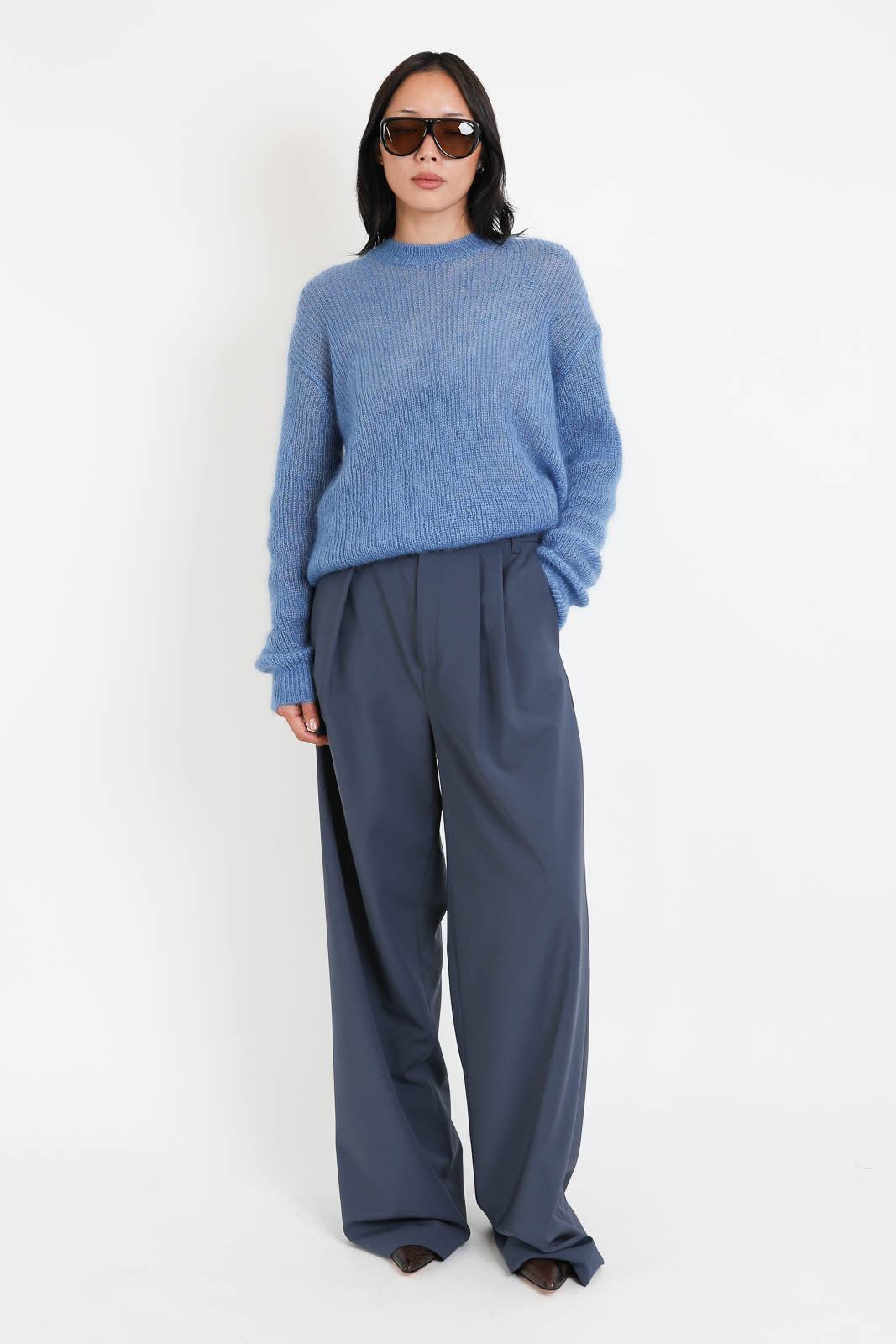 Tibi, Pullover Easy in Newman Blue