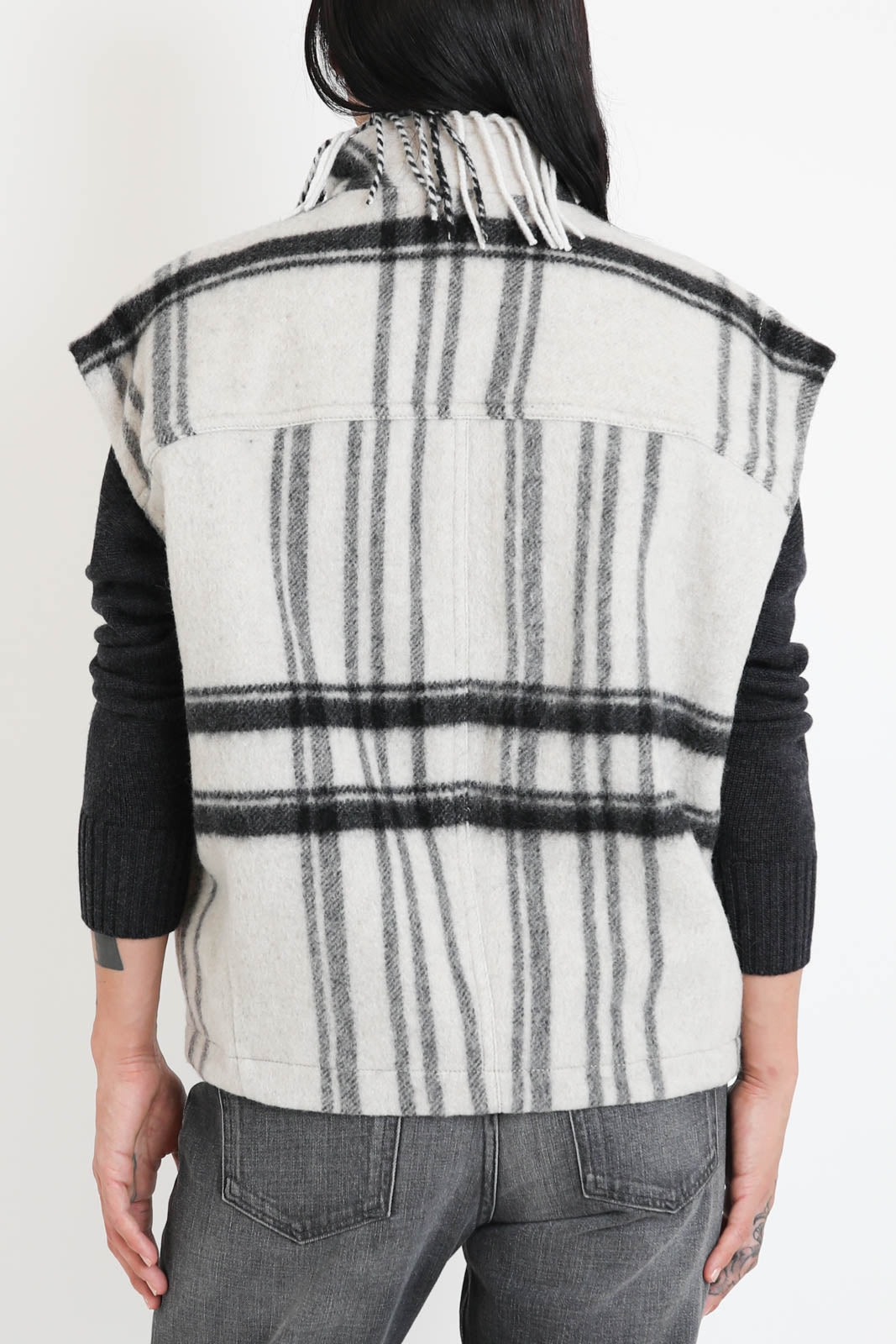 Marant Étoile, Gilet Ginesa in Ecru/Black