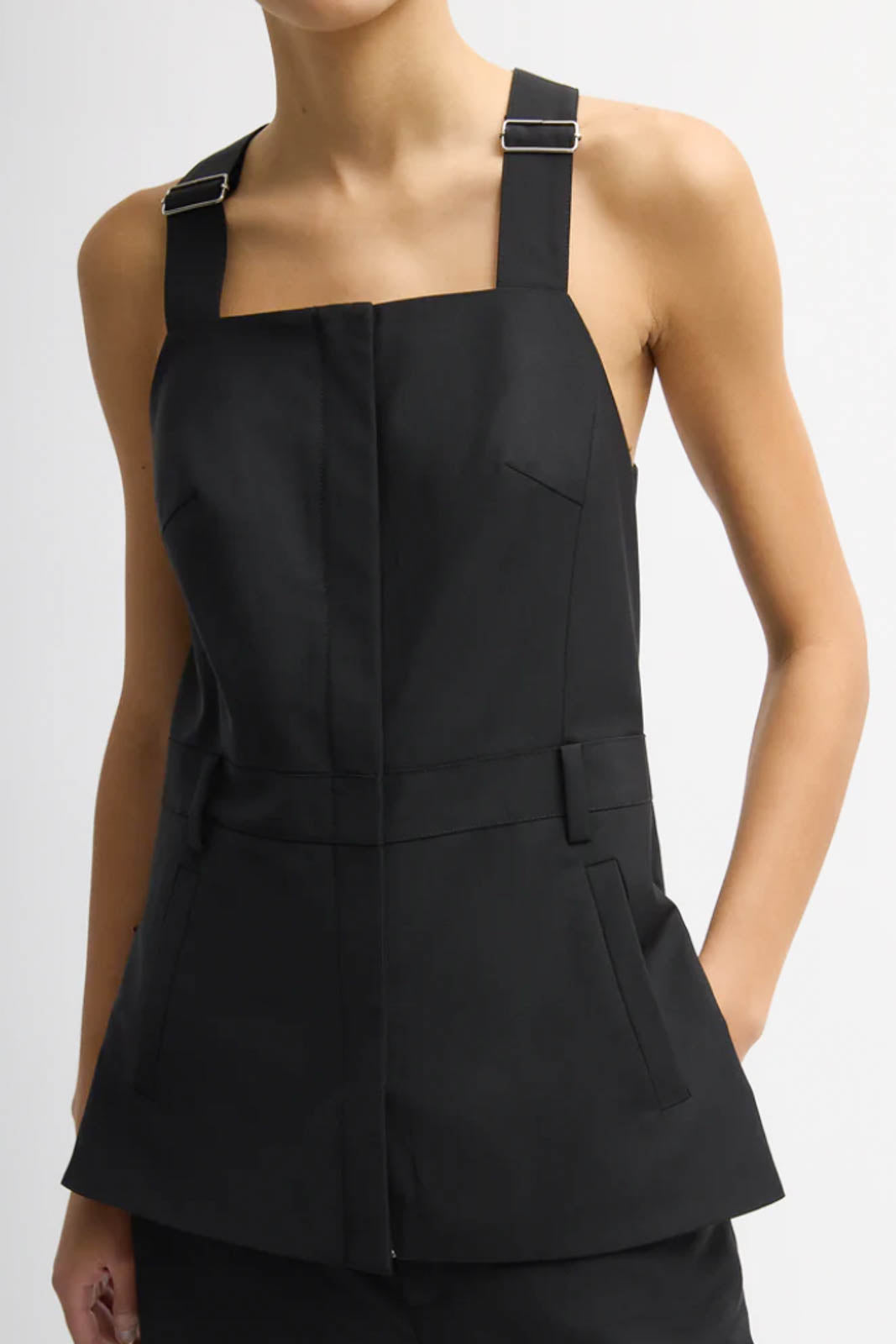 Tibi, Top Overall in Schwarz