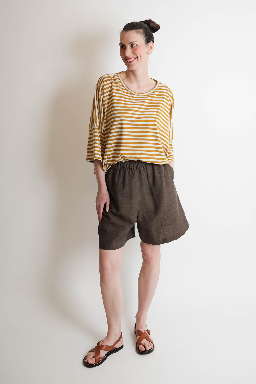 Phisique du Role, Half Sleeve T-Shirt in Cognac