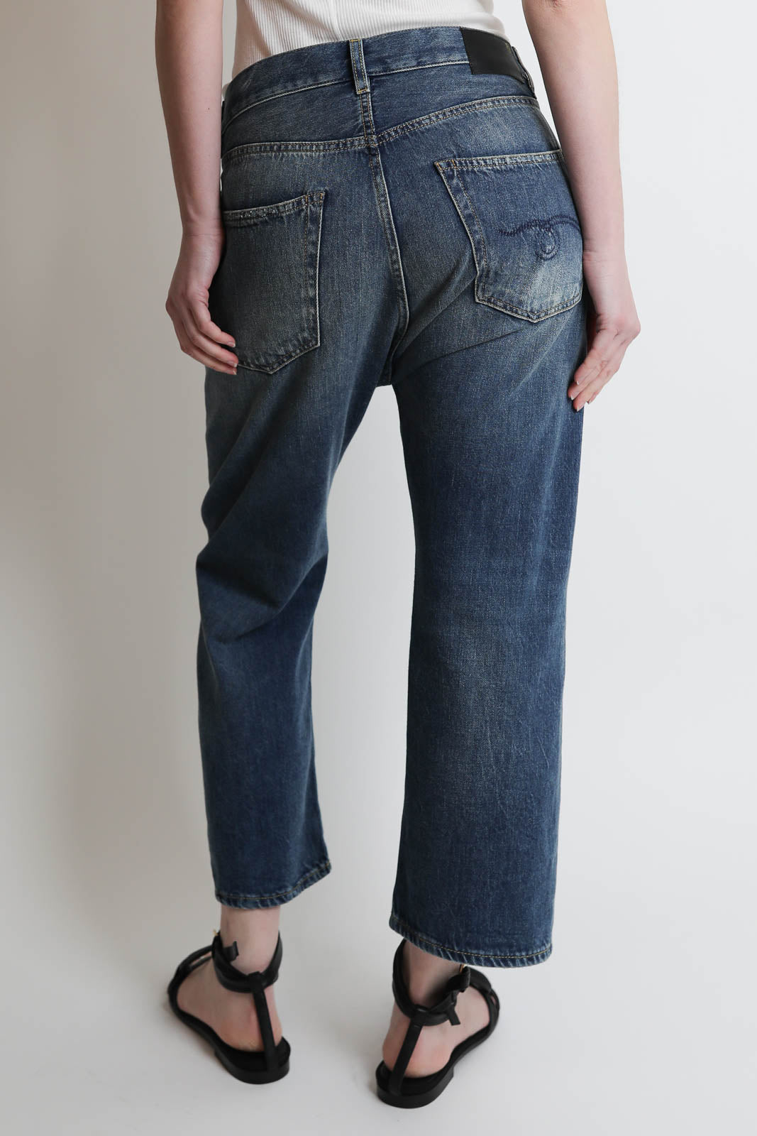 R13, Jeans Tailored Drop in Kellen Blue