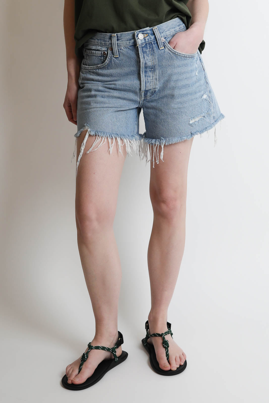 Agolde, Shorts Parker Long in Swapmeet