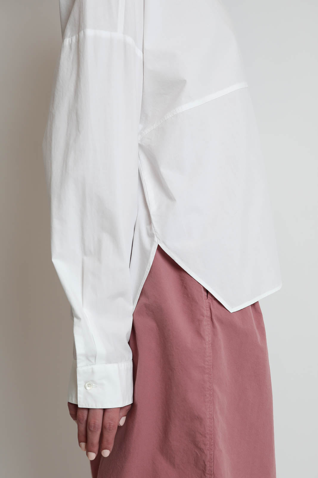 Pomandere, Bluse aus Baumwolle in Optical White