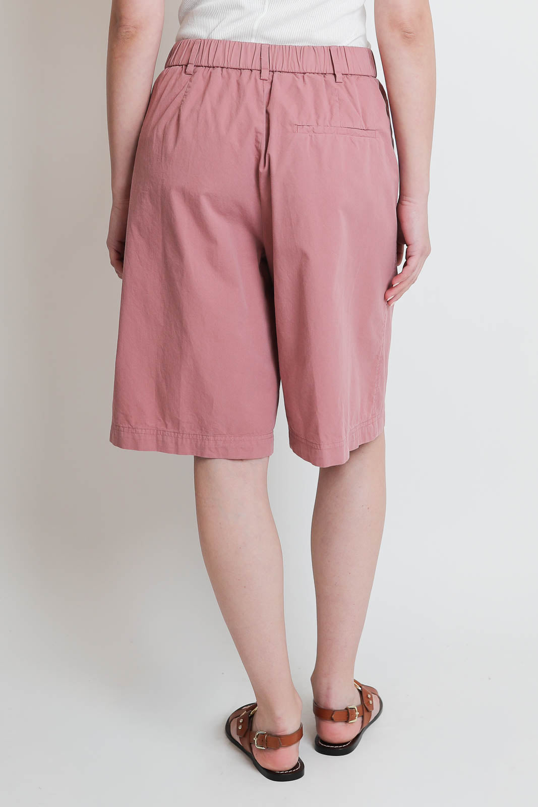 Pomandere, Shorts mit Bundfalten in Mauve