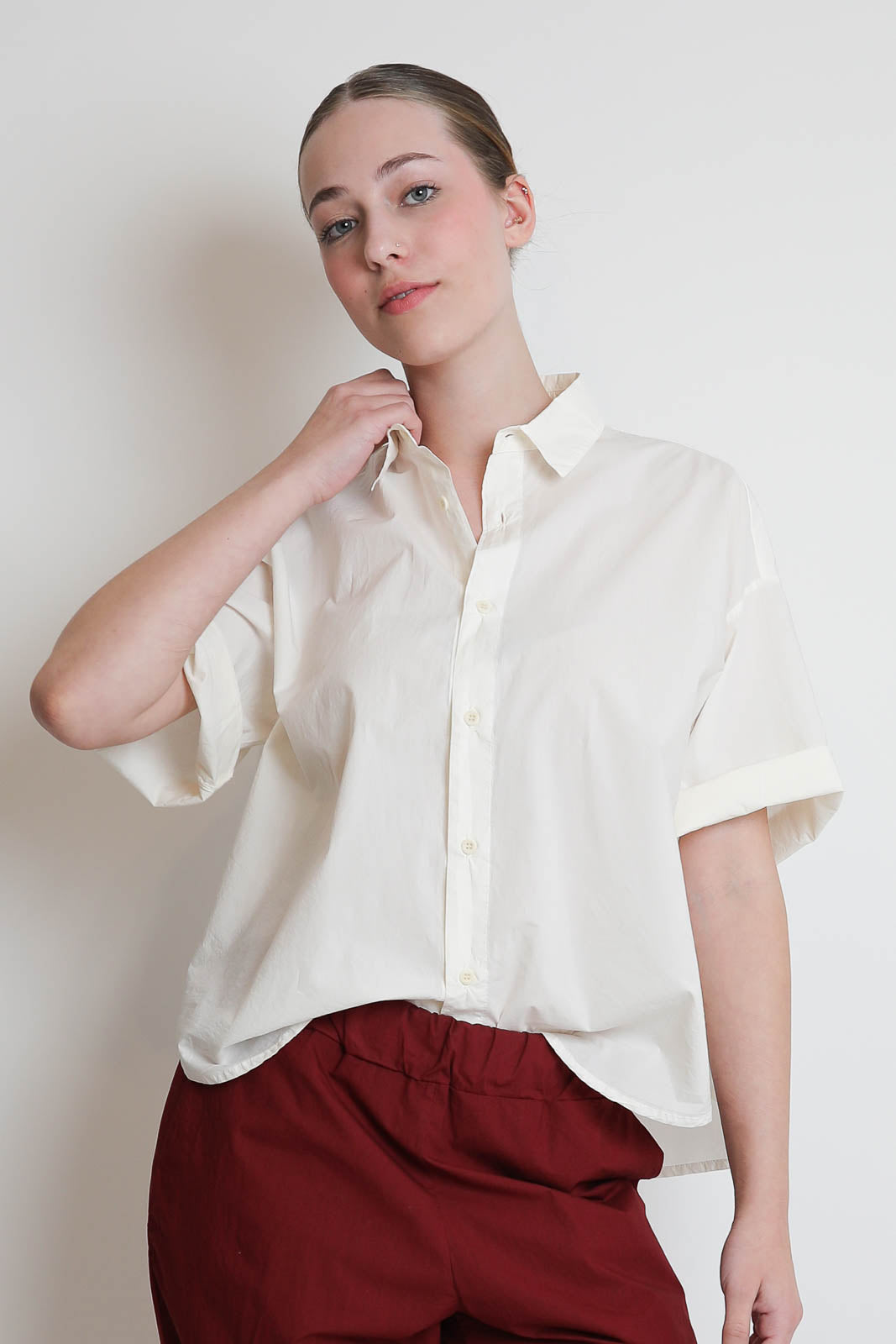 Labo.Art, Bluse Egadi Sushi in Avorio