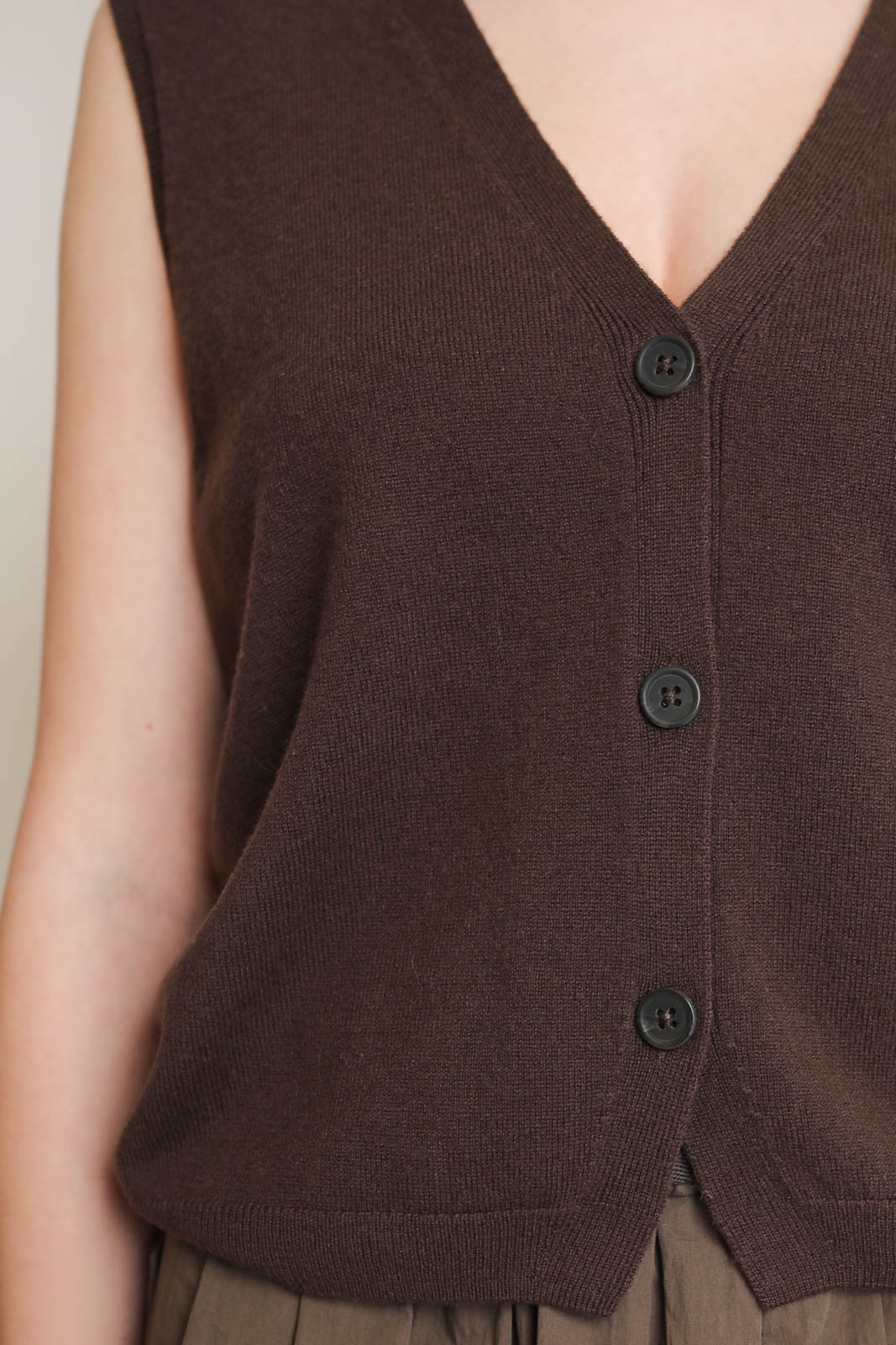 Zenggi, Gilet Cashmere Blend in Braun