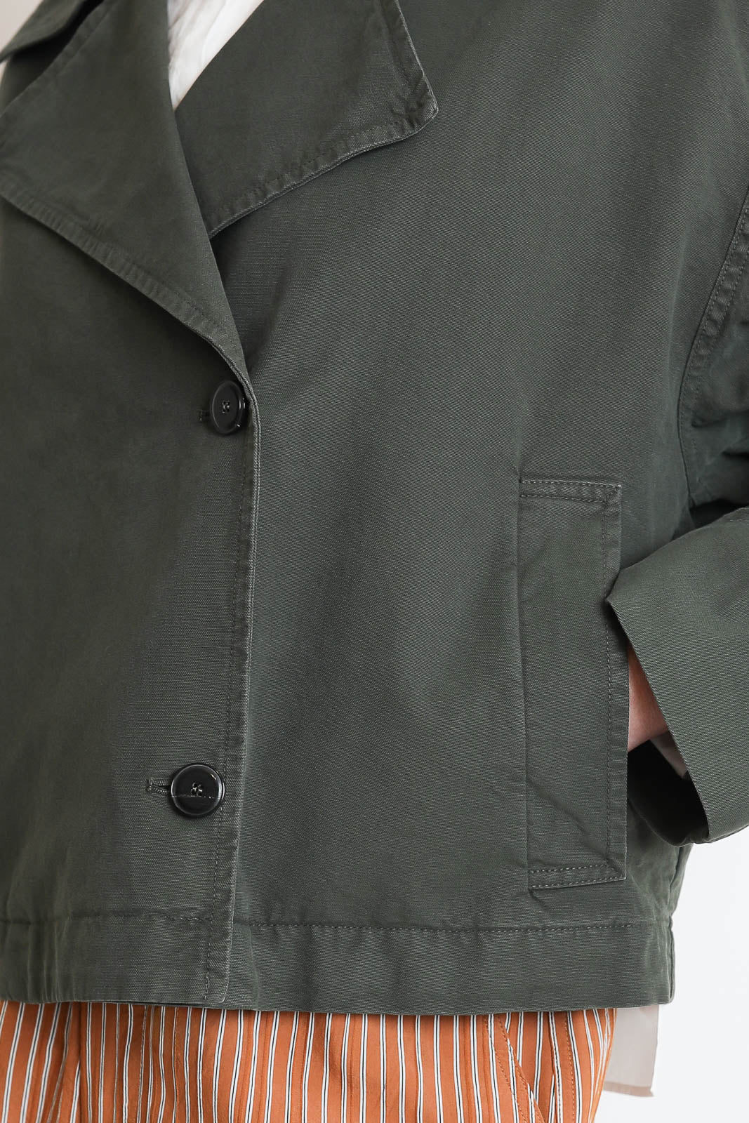 Pomandere, Jacke aus Baumwolle in Forest Green