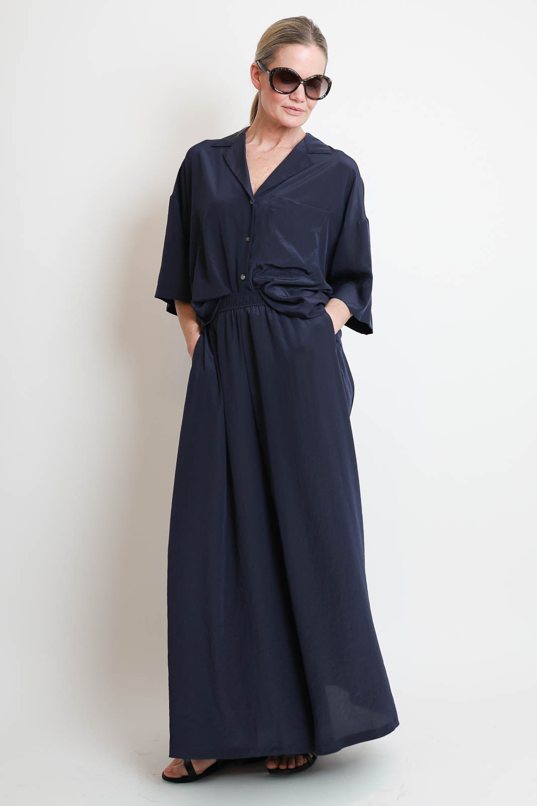 Zenggi, Bluse Boxy in Japan Blue