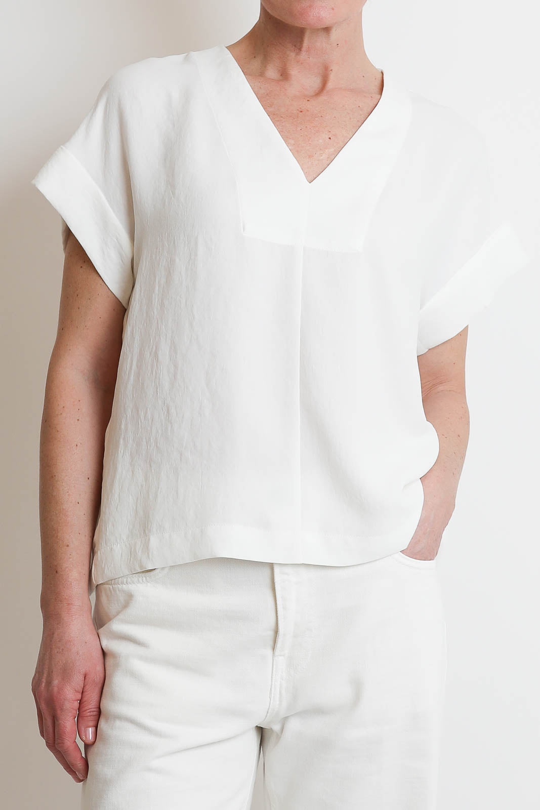 Zenggi, Top Fluid in Off White