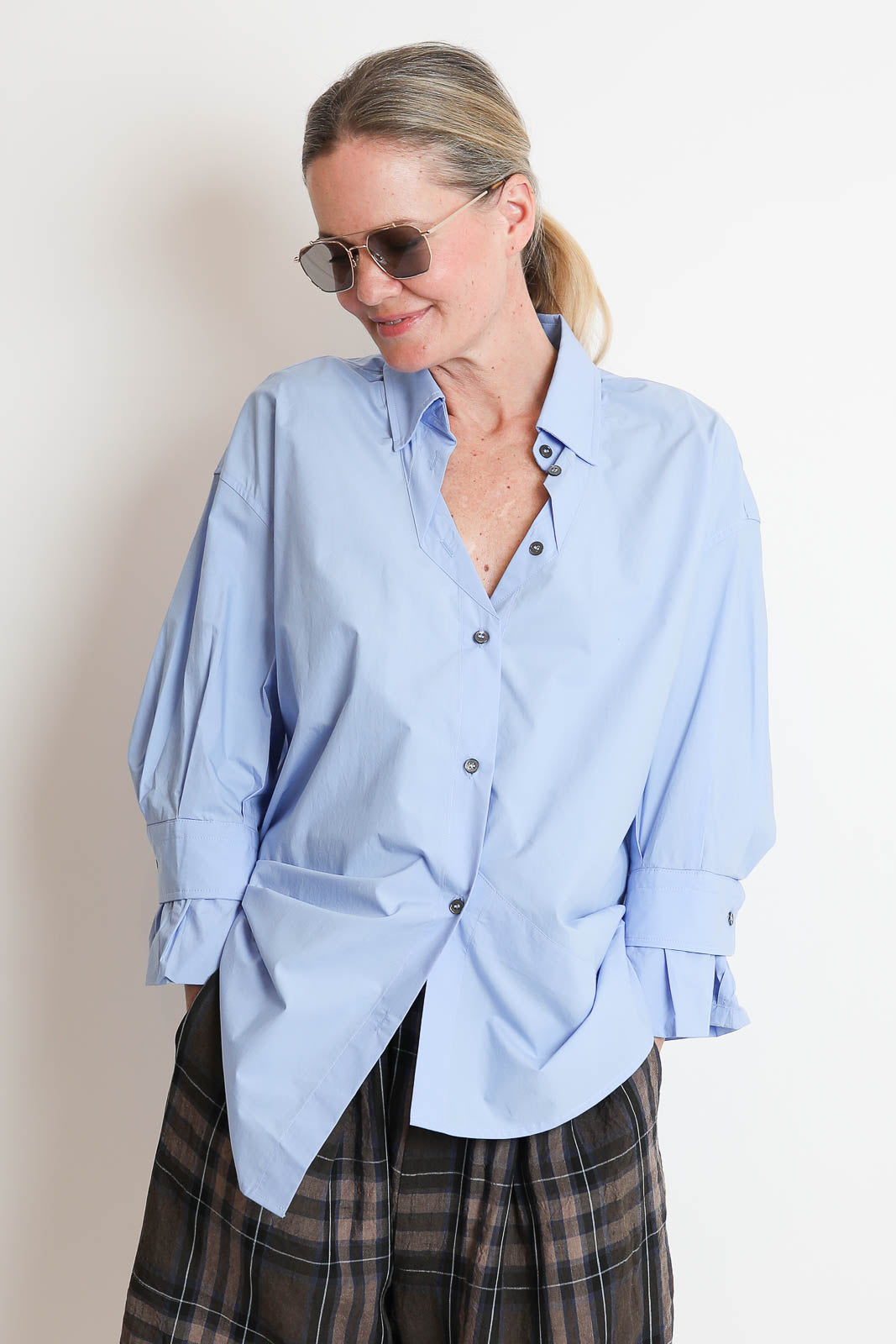 Phisique du Role, Bluse Irregular in Sky Cielo
