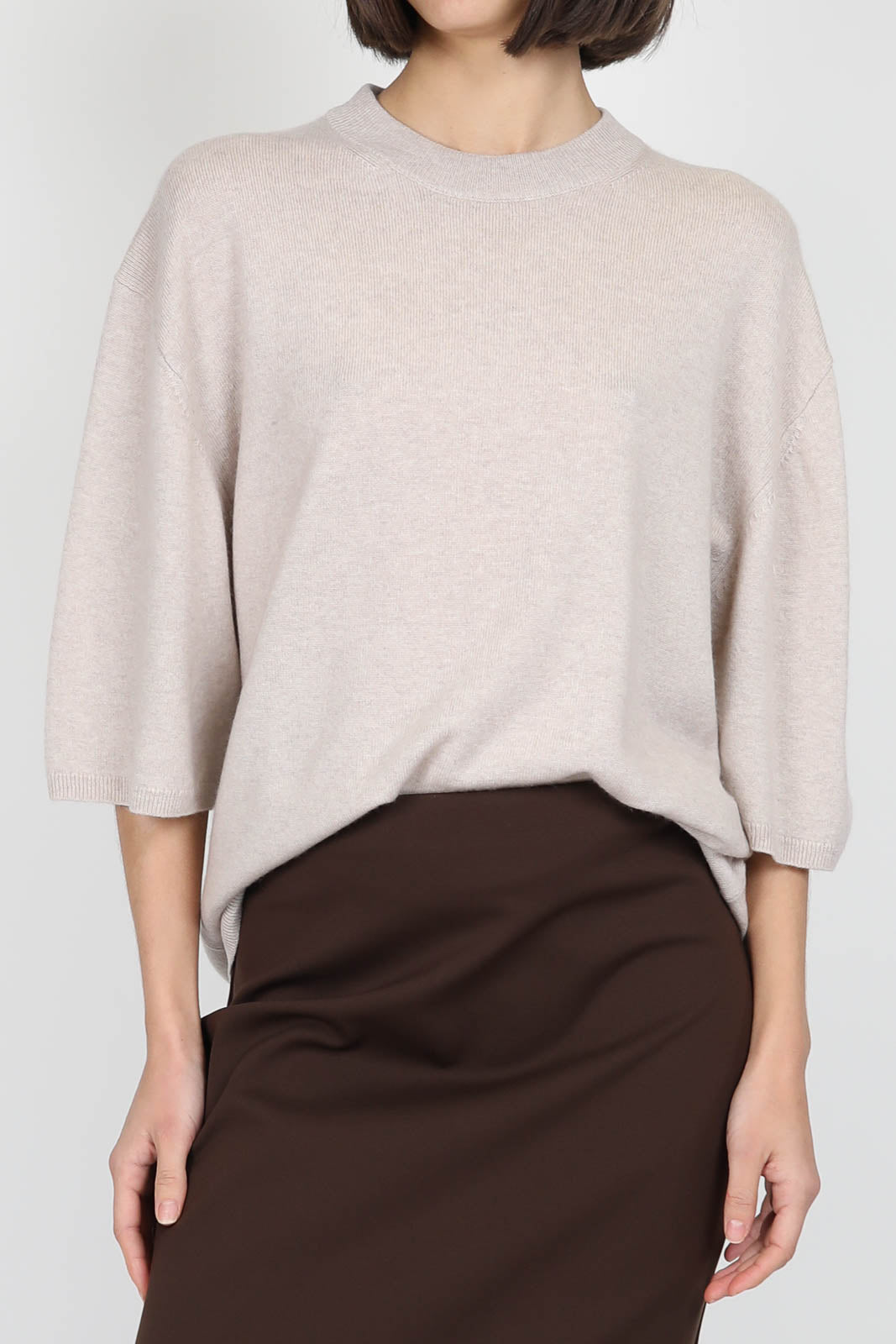 Pullover Easy in Oatmeal Melange