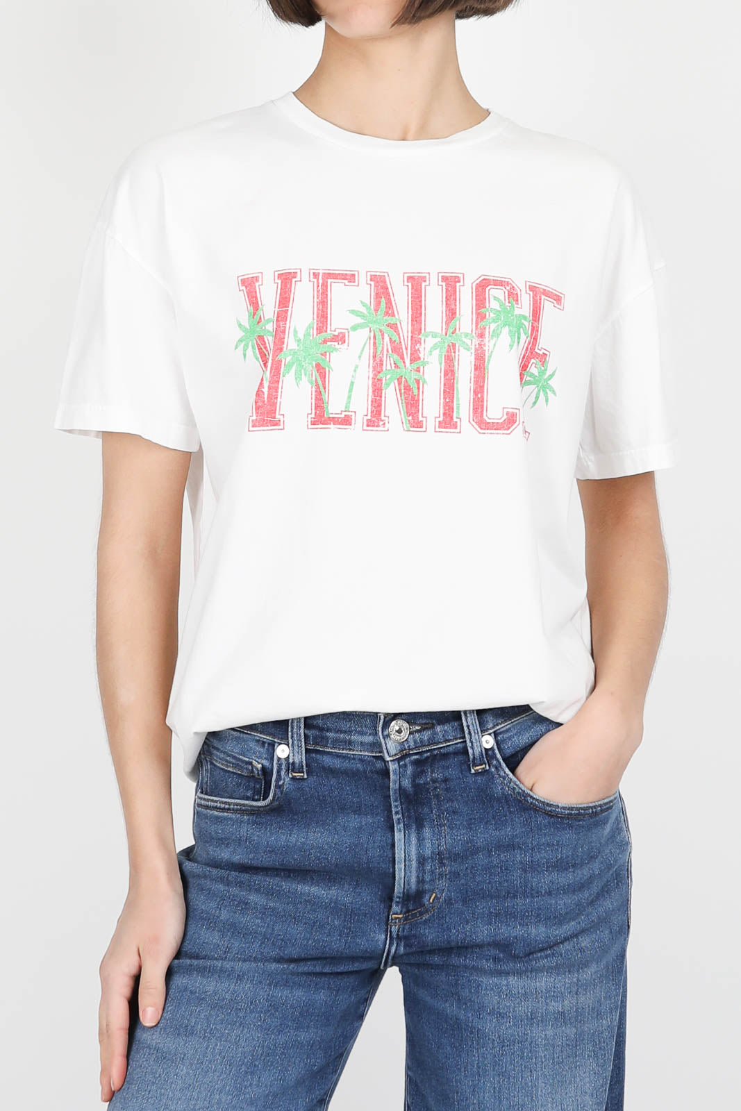 T-Shirt Venice in Optic White