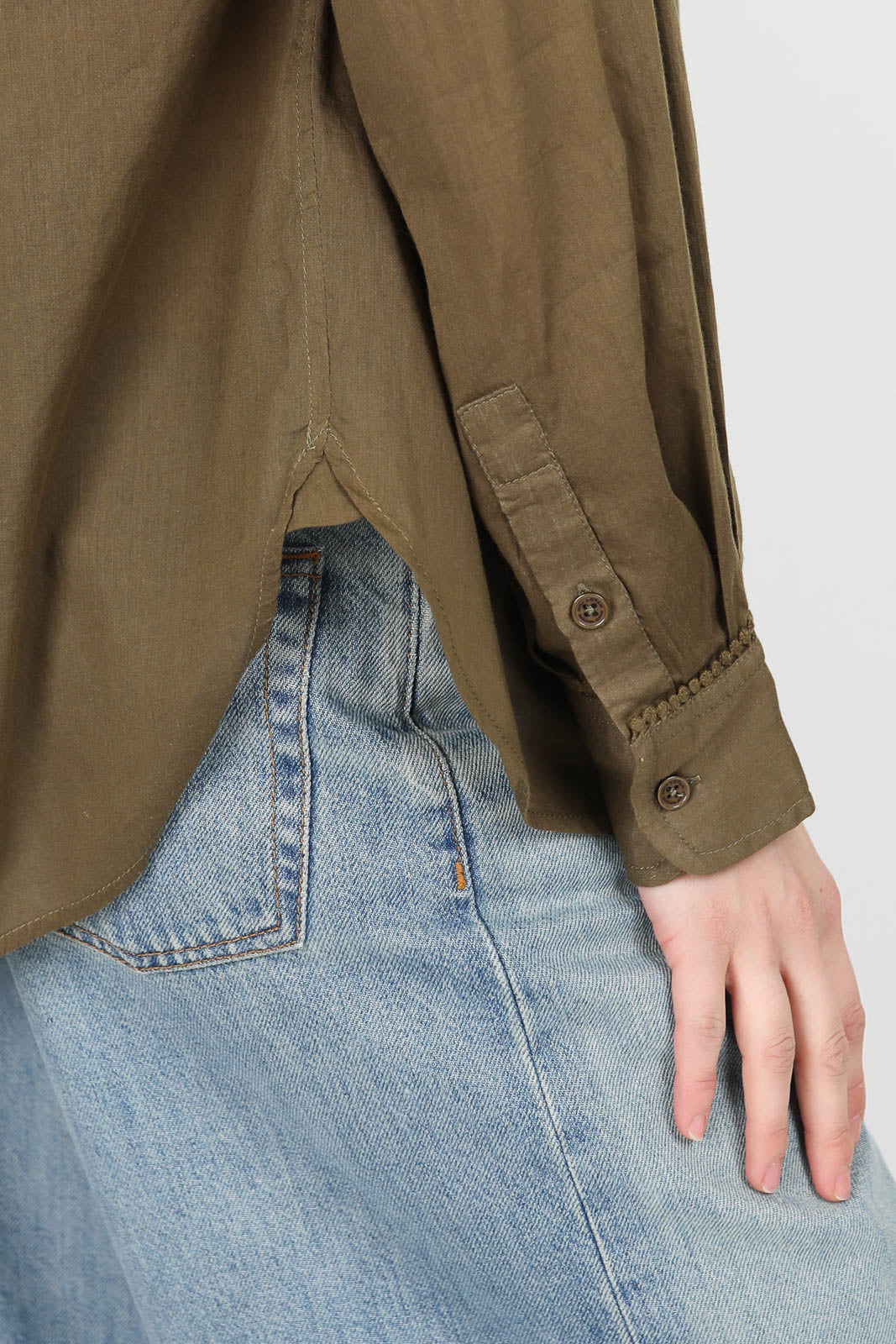 Bluse Clarys Top in Olive Green