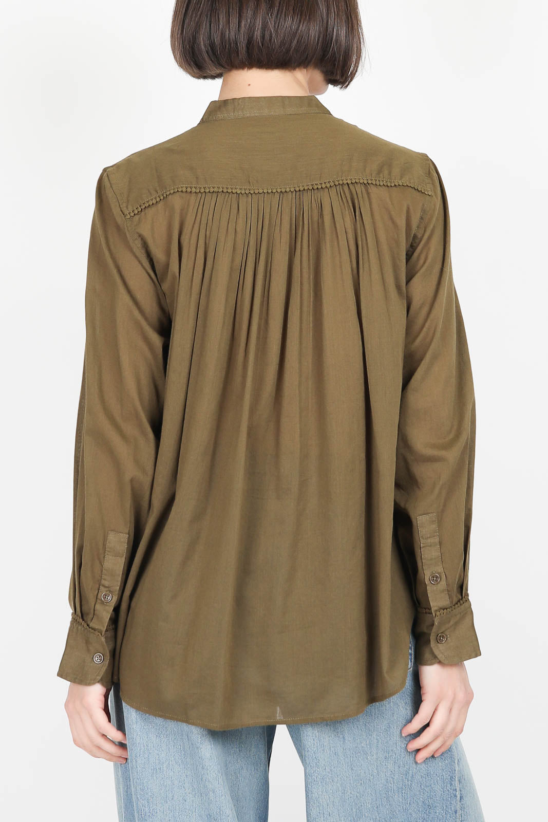 Bluse Clarys Top in Olive Green