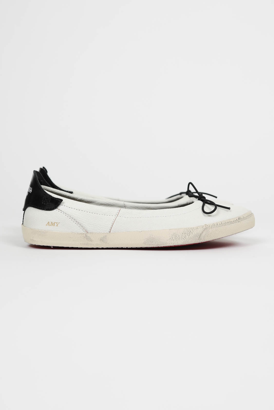Ballerinas Amy in White/Black