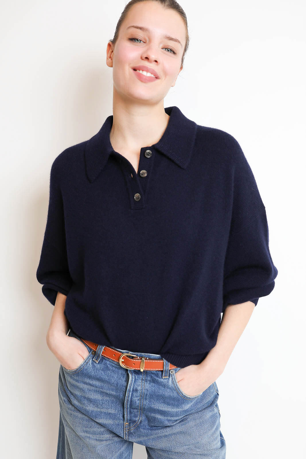 Lisa Yang, Pullover Etta in Navy