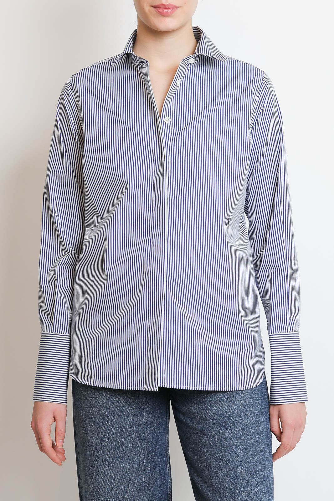 Nackiye, Bluse Saville in Navy Stripe