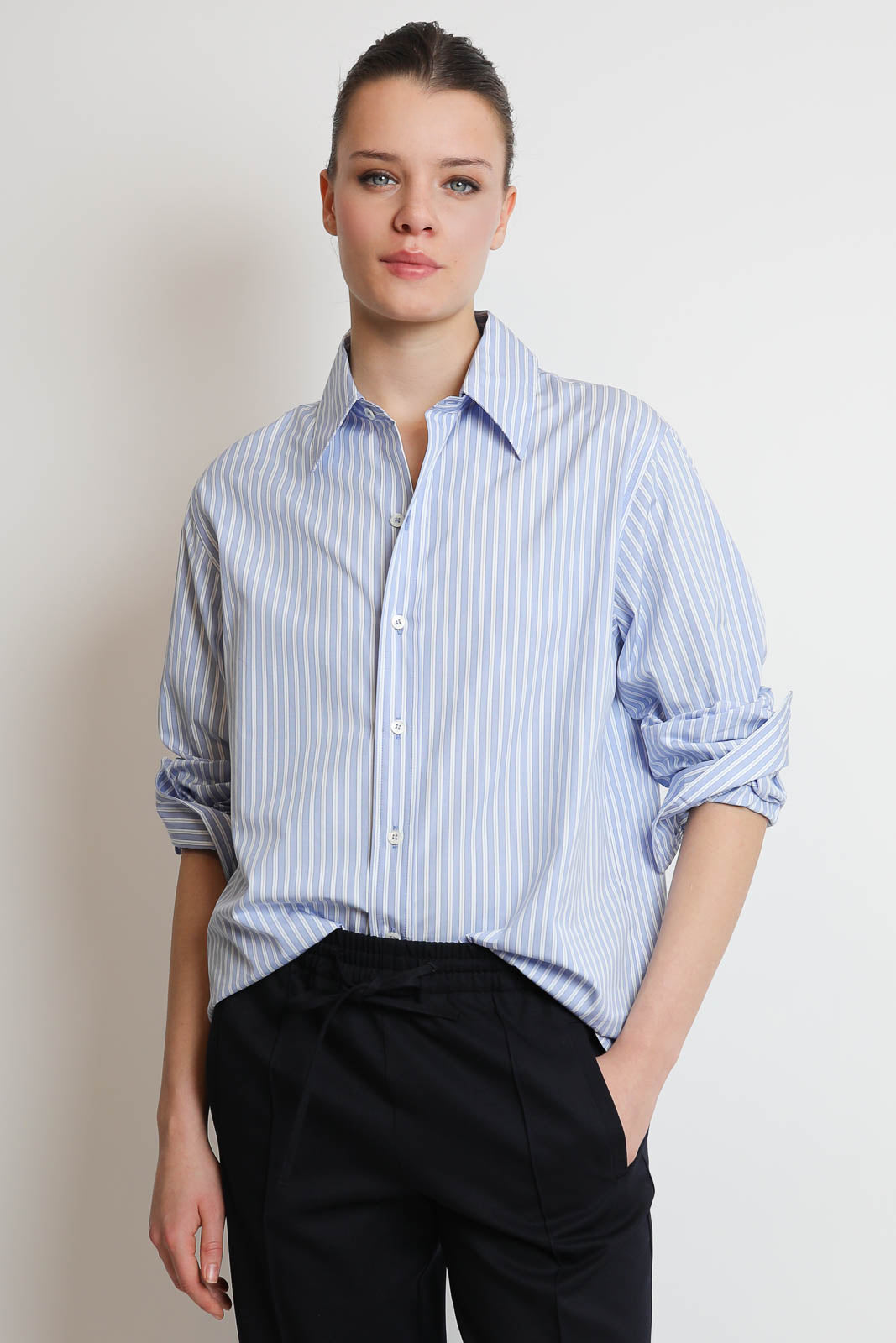 Vestibule Garderobe, Bluse Classic in Blau