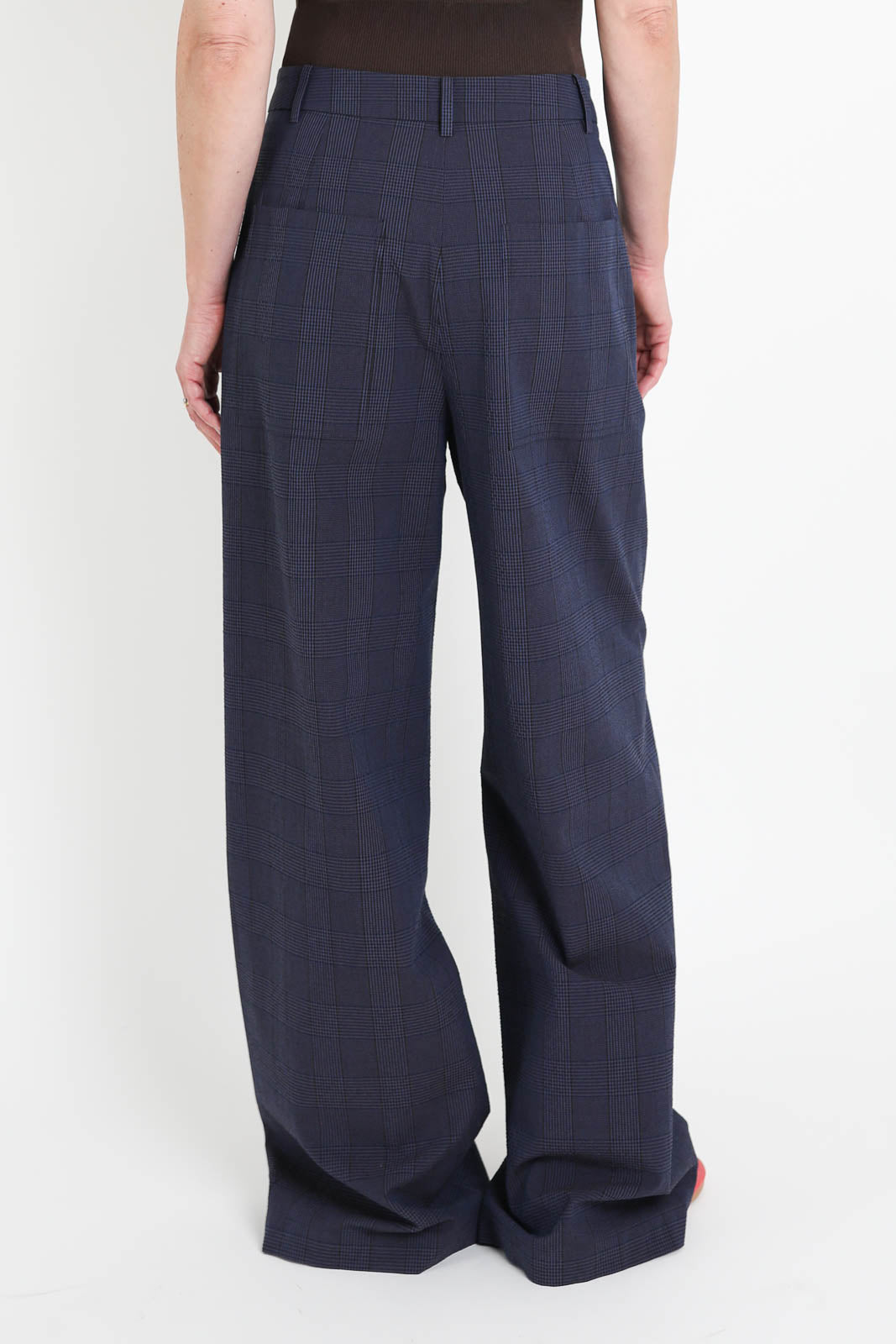 Tibi, Stella Pants in Navy Multi