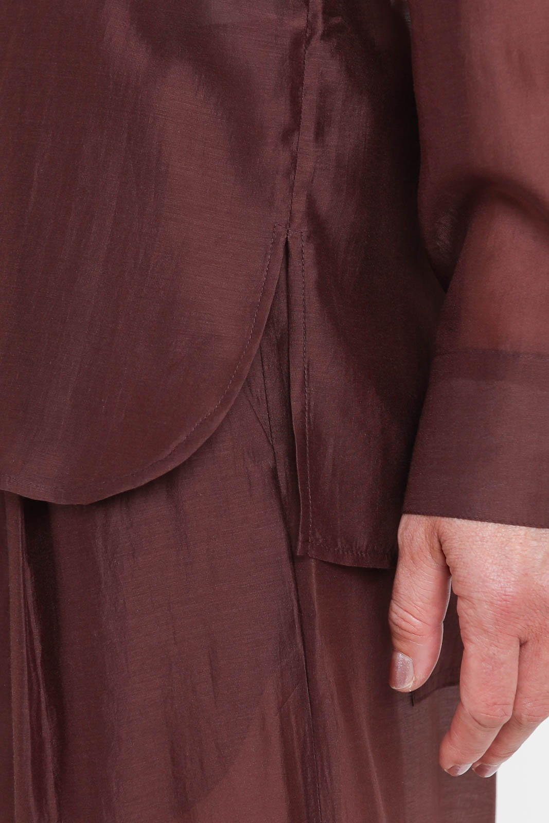Tibi, Bluse Summer in Russet Brown