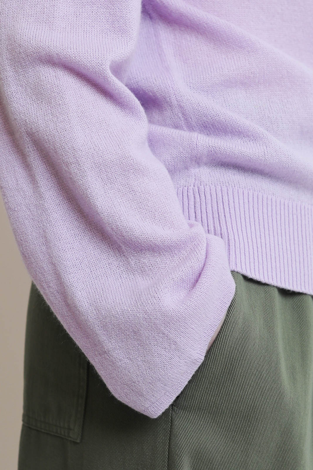 Forte-Forte, Wool Cashmere Gauze Sweater in Lilac