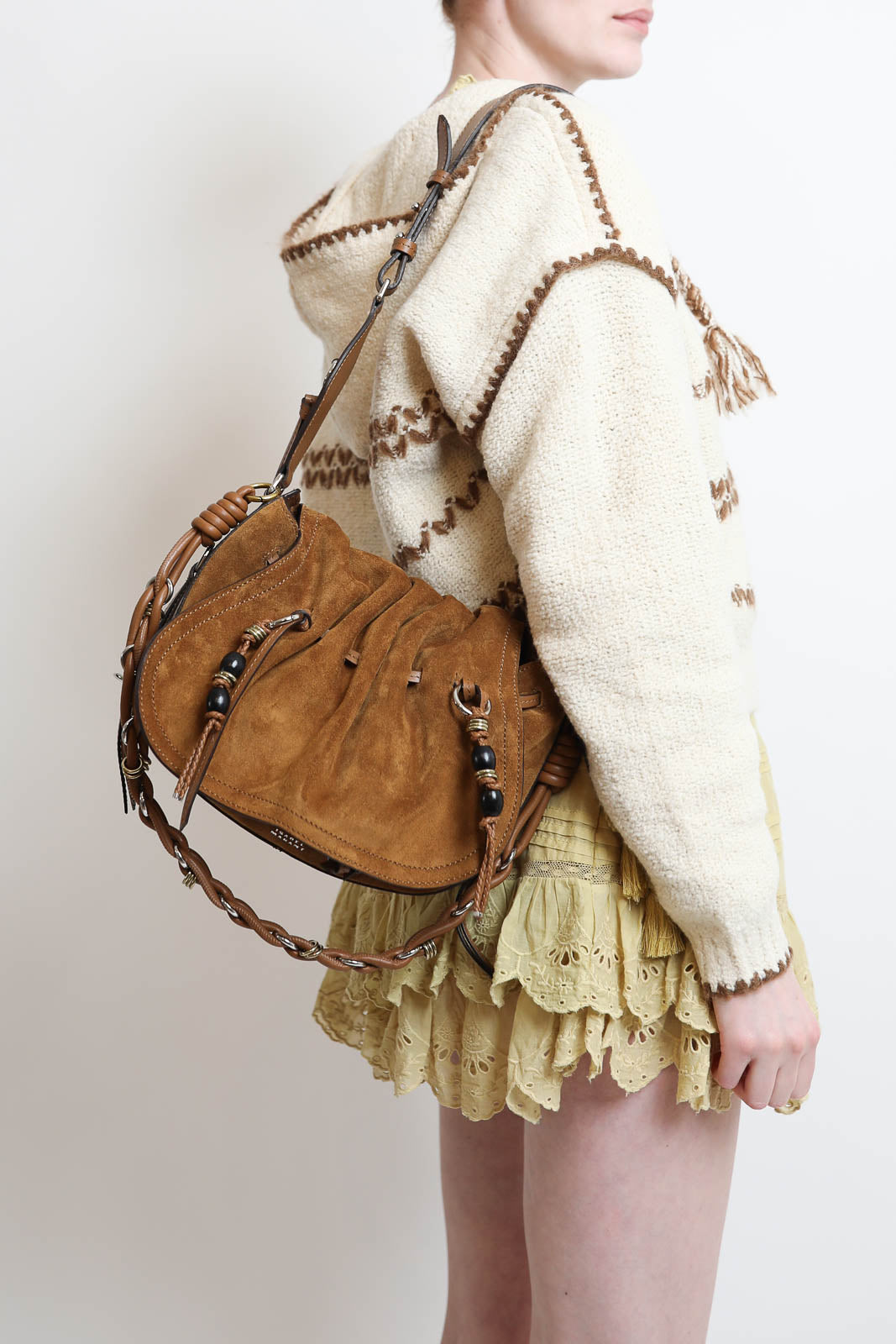 Isabel Marant, Tasche Bolton Shoulder in Cognac